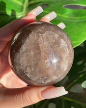 Load image into Gallery viewer, RARE Star Black Rose Quartz Sphere