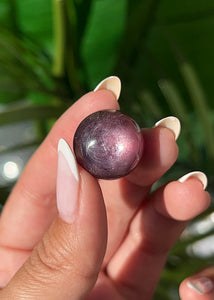 Mini Gem Lepidolite Sphere