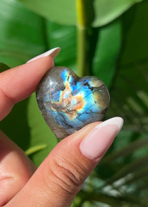 Labradorite Pocket Heart