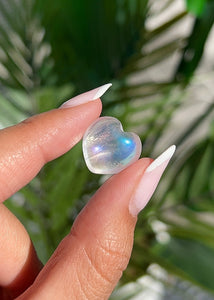 Mini Aura Clear Quartz Heart