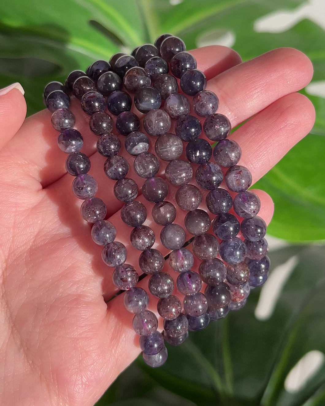 Bloodshot Iolite Bracelet